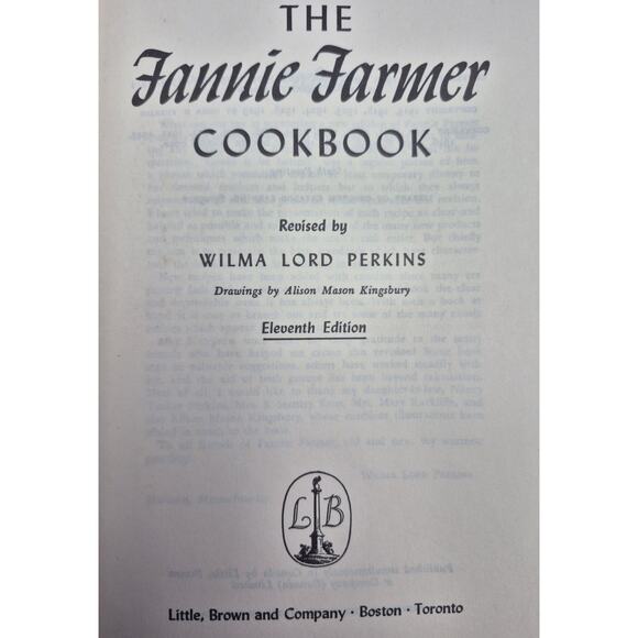 1965 Fannie Farmer Cookbook 11th Edition Hardcover Dust Jacket - Picture 6 of 10
